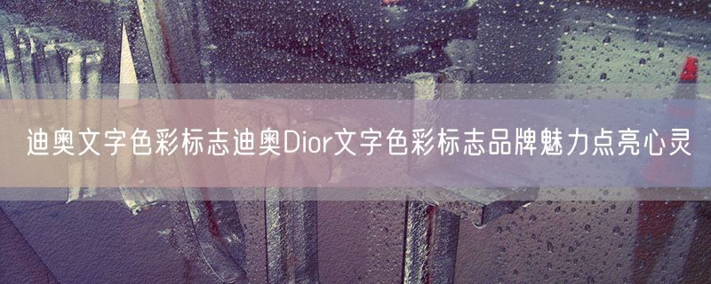 迪奥文字色彩标志迪奥Dior文字色彩标志品牌魅力点亮心灵